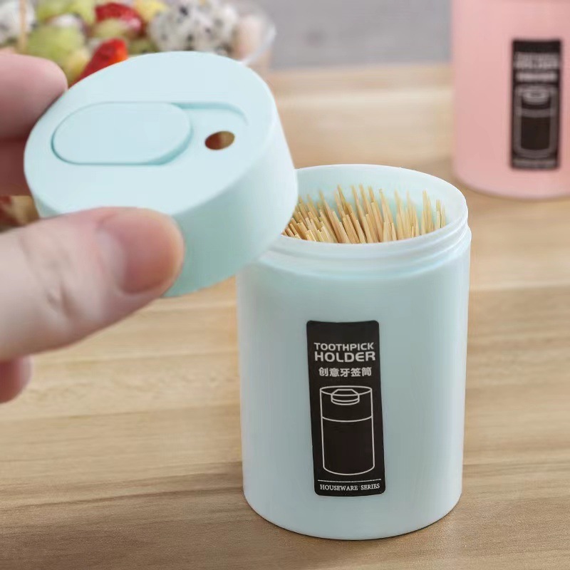 Household plastic simple living room coffee table toothpick bottle toothpick jar toothpick barrel portable toothpick box creative toothpick barrel
