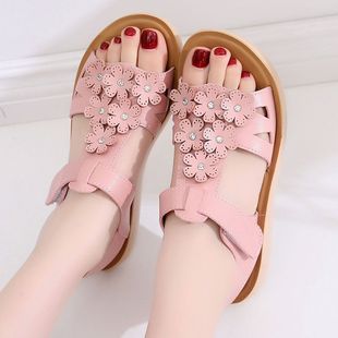 2021 Girls Sandals New Summer Korean Style Casual Cute Style Fashionable Easiest for Match Sandals for Primary and Secondary School Students