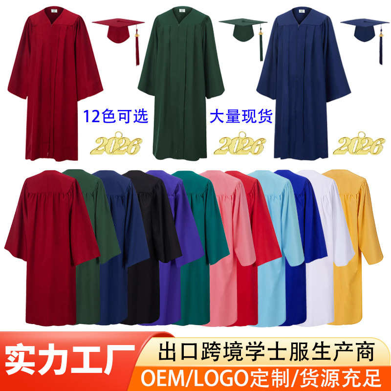 Amazon Cross-Border Wholesale American Adult Graduation Gown, College Student Bachelor's Uniform, Master's Uniform, Doctor's Uniform Suit Amazon Cross-Border Wholesale American Adult Graduation Gown, College Student Bachelor's Uniform, Master's Uniform, Doctor's Uniform Suit