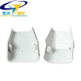 Tail Connection with 75*65 Specification Pvc White Air Conditioning Decorative Pipe Groove Pipe Reinforced Pipe Casing Quality Assurance