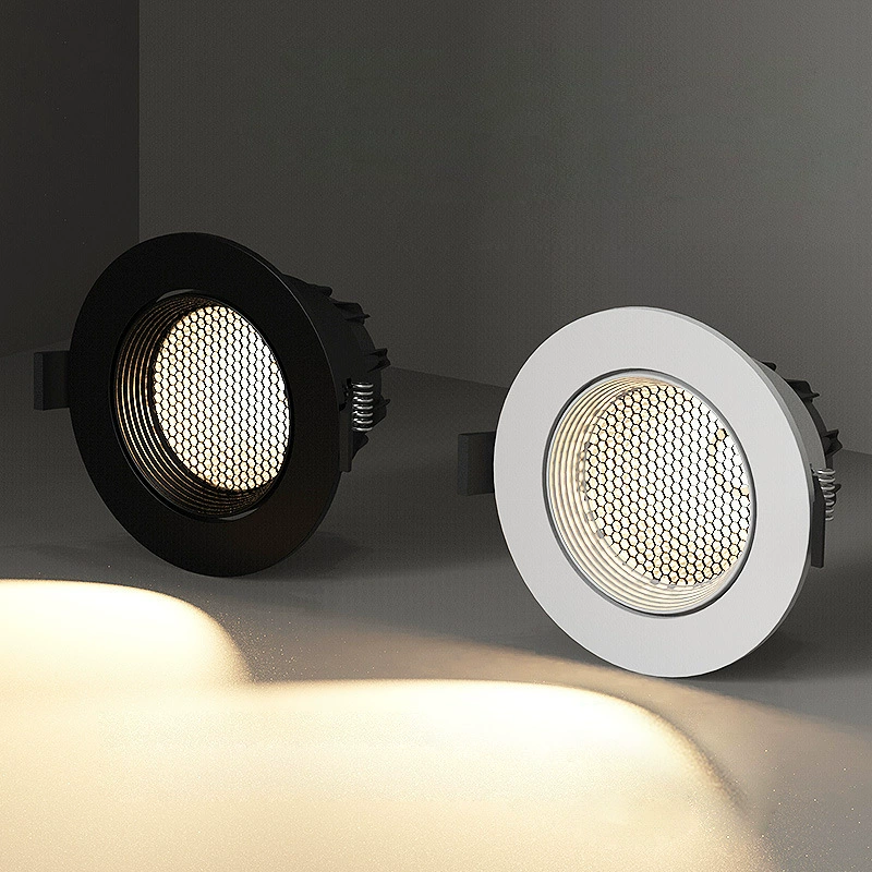 Сотовый глубокий антибликовый Точечный светильник с початками светодиодный потолочный светильник для гостиной потолочный регулируемый угол встроенный светильник в виде бычьего глаза точечный светильник