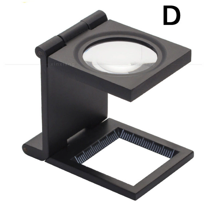 Текстильная печать античная монета идентификации металла фото зеркало три складные 10 раз увеличительное стекло со светодиодной подсветкой 9005D