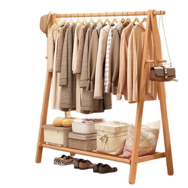 percha de sombrero percha de madera sólida percha de ropa doméstica percha de ropa percha de madera percha de ropa percha de ropa vertical simple