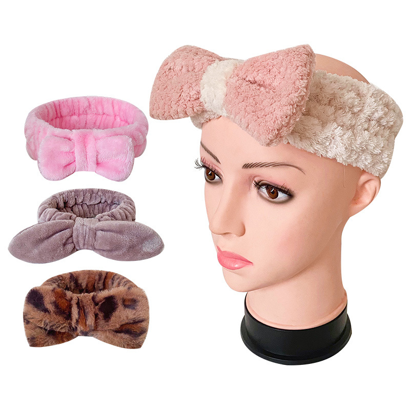 Comercio exterior personalizado banda de cabello de microfibra banda de cabello de mujer lavado de cara banda de cabello algodón toalla fábrica de toallas de cabeza