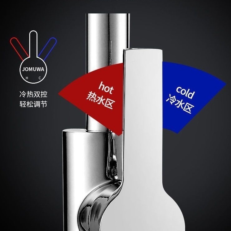 Kitchen cold and hot sink, sink, all-copper single-cooling rotating ball household faucet, cross-border undefined