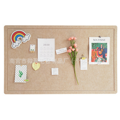 毛毡墙贴ins北欧风毛毡板自粘幼儿园作展示软木板照片墙公告栏|undefined
