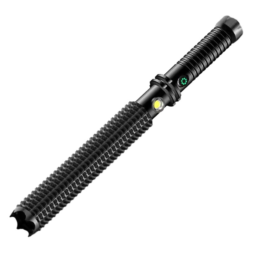 Multifuncional LED fuerte luz de largo alcance linterna de carga al aire libre lámpara de iluminación de emergencia patrulla Lobo linterna de palo de diente image 1