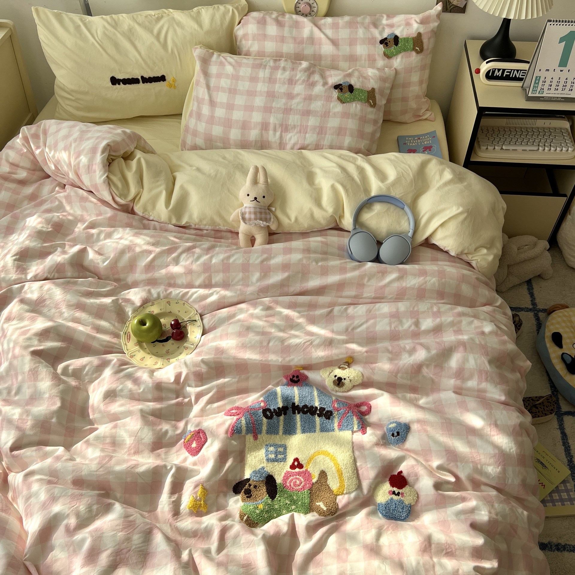 Dog's Home [슈퍼 소프트 워싱 코튼/부드러움, 피부 친화적, 보풀 없음]