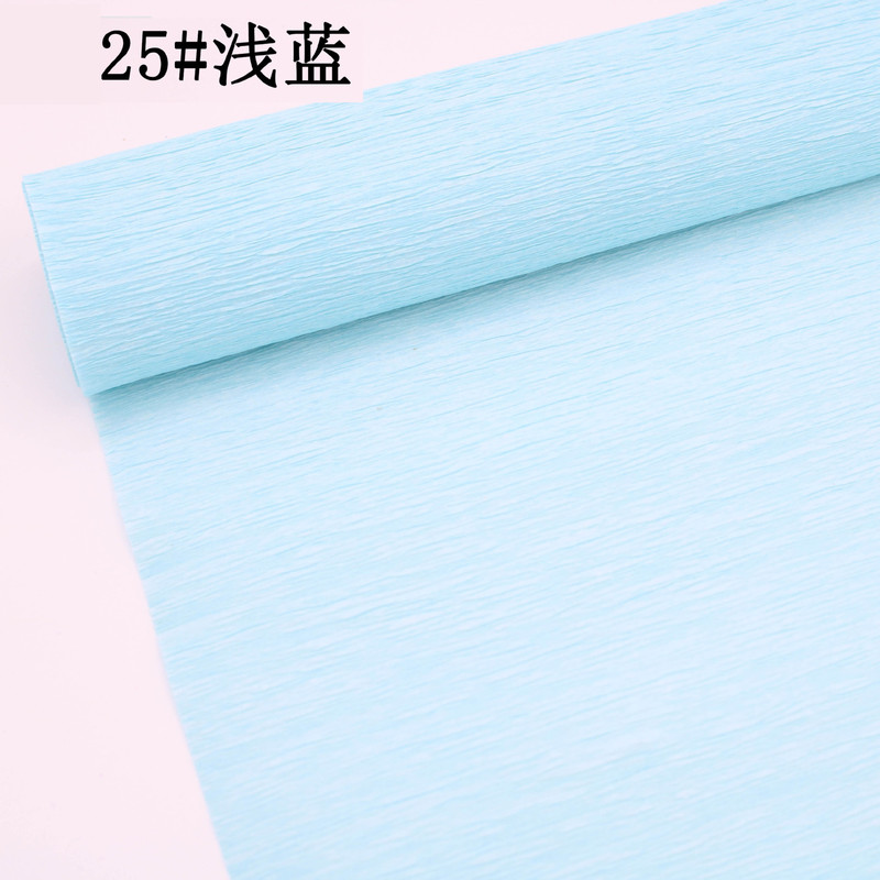 卸売りカラーしわ紙厚い縁紙花包装手作りdiy花芸製作材料しわ紙|undefined