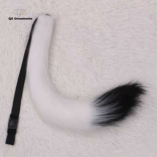Fox tail COS Fox mother simulation plush beast tail demon performance props lo mother anime children's tail