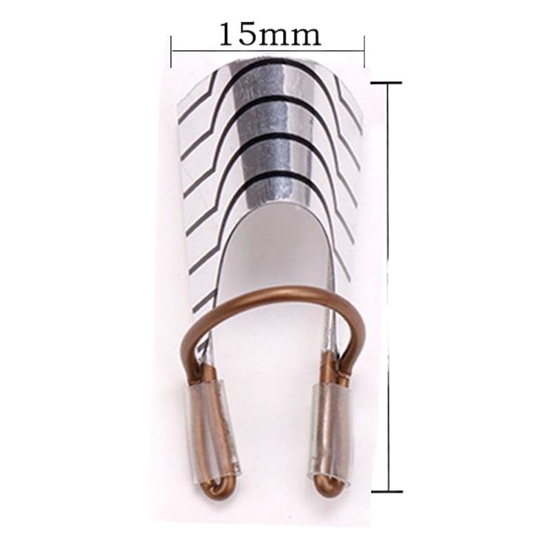 Soporte de dedo de extensión de uñas transfronterizo clavo de cristal extensión de fototerapia clavo metal aluminio dedo titular 5 traje en caja