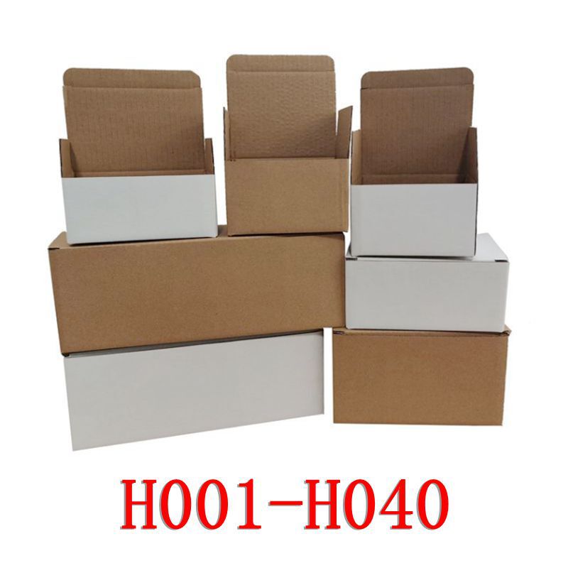 White carton box packaging Taobao express three-layer hard white packaging box packaging delivery hard corrugated