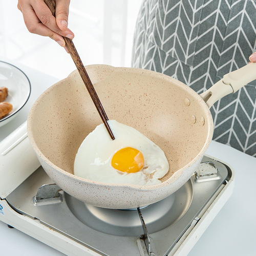 Special for pan induction cooker, small wok for one person, small single non-stick wok, household small wok