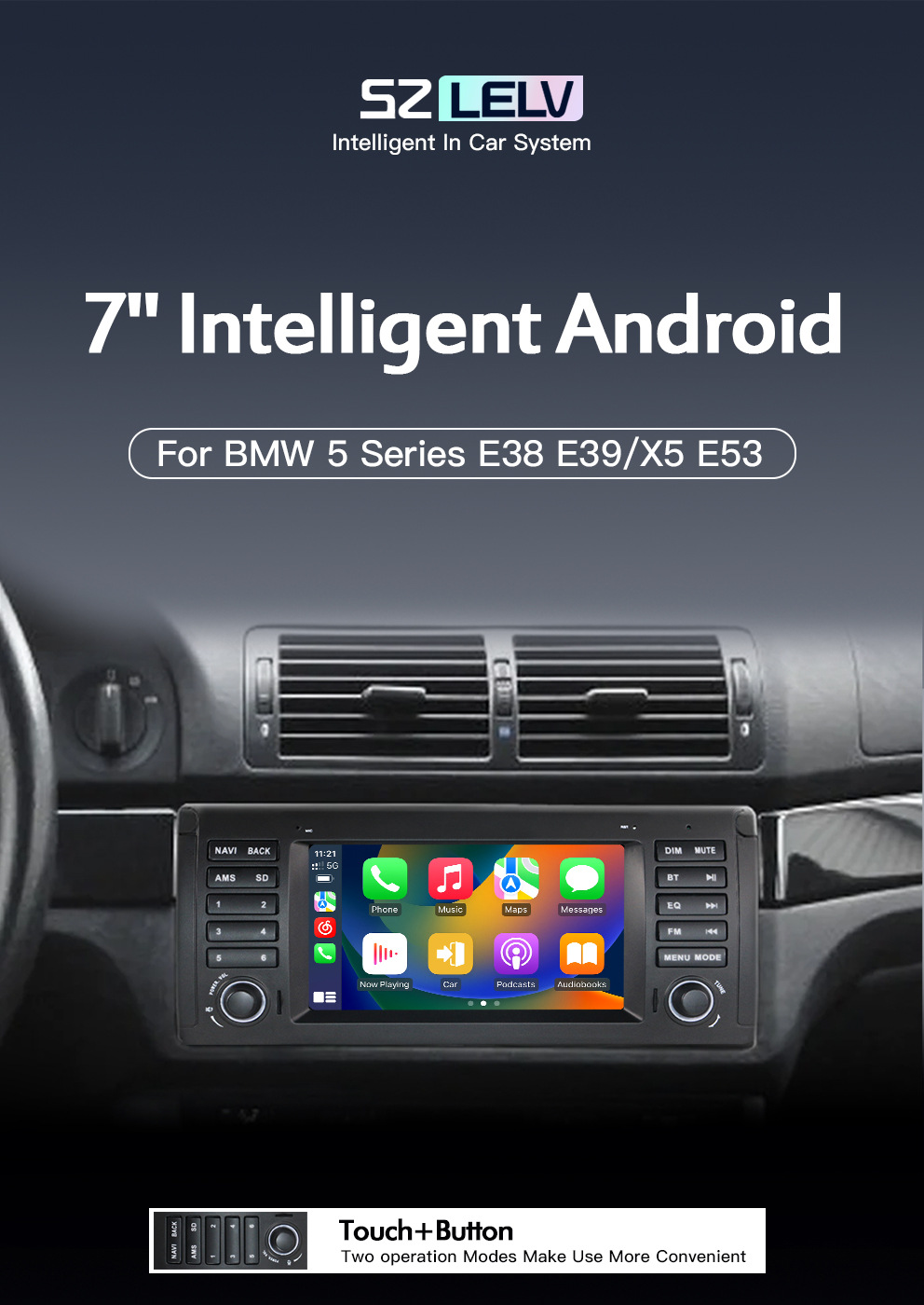 Suitable for Bmw 5 Series E39 M5 Android Navigation Radio Player Carplay Bluetooth