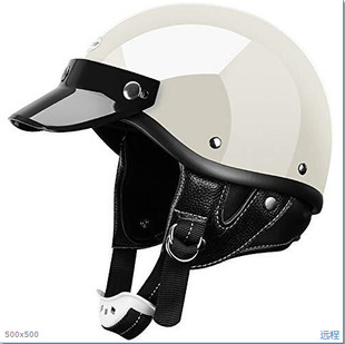 Internet Celebrity Little Sister Retro Japanese-style Harley Helmet Half Helmet Electric Car Helmet Motorcycle Helmet Personalized Men and Women Four Seasons DOT