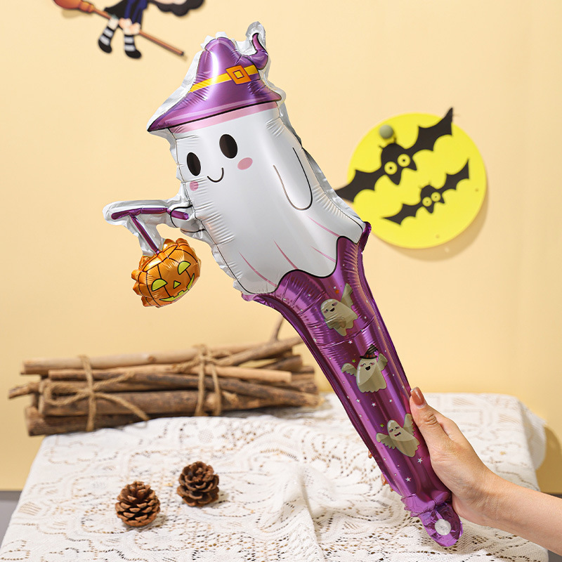 新品卸売ハロウィンアルミ膜バルーンイベントシーン装飾カボチャ幽霊カチューシャ手首ハロウィンバルーン|undefined