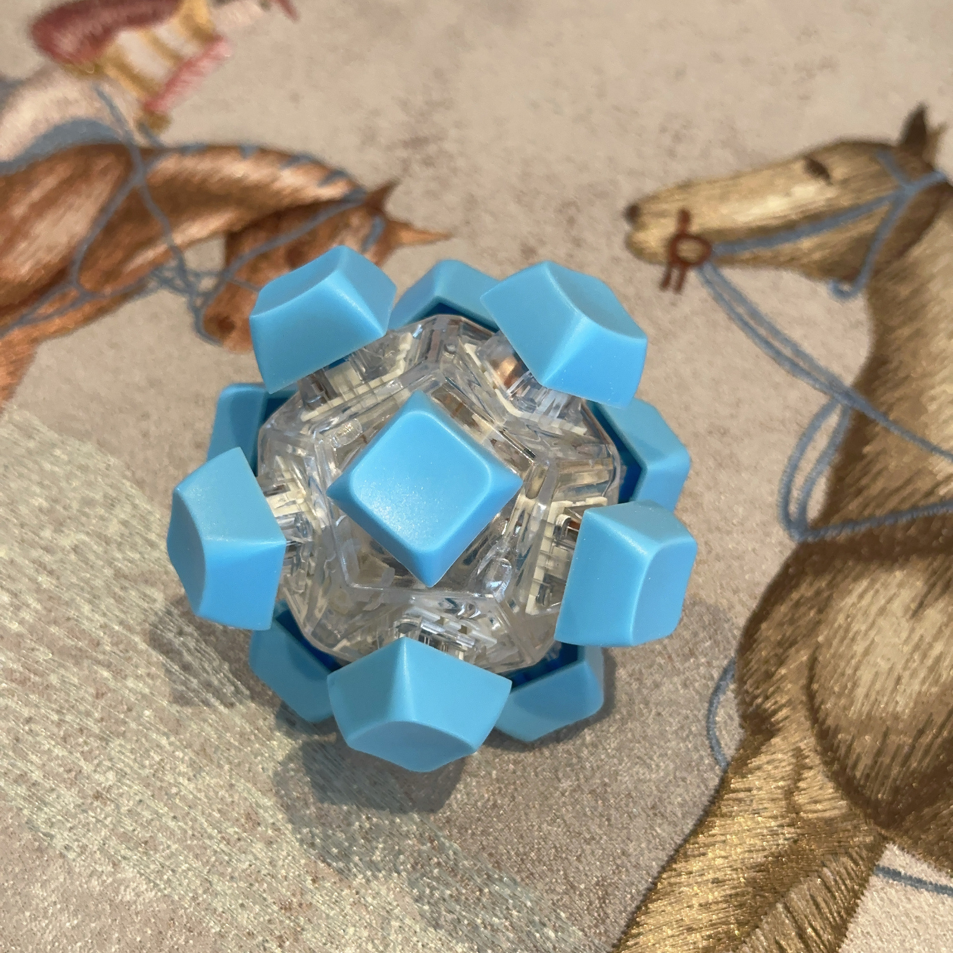 12-key transparent shell-no. 22 blue hat
