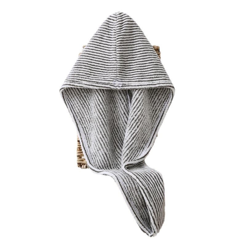 gorra de cabello seco rayado absorción rápida toallas de cabello toallas de cabello largo toallas de cabello seco sombrero de baño otoño invierno para hombres y mujeres