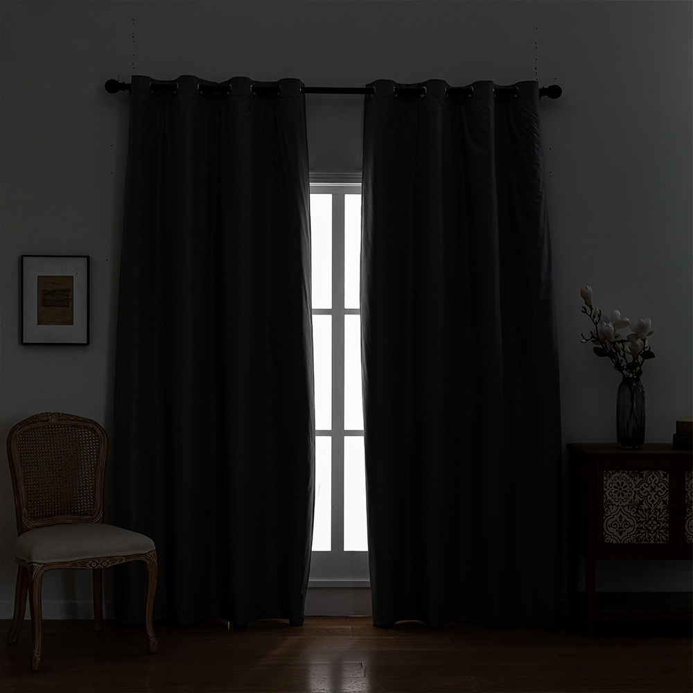 Nuevo invierno transfronterizo cortinas de algodón a prueba de viento, aislamiento térmico, espesamiento, aislamiento térmico, productos acabados de algodón intercalado, comercio exterior, cortinas de piso