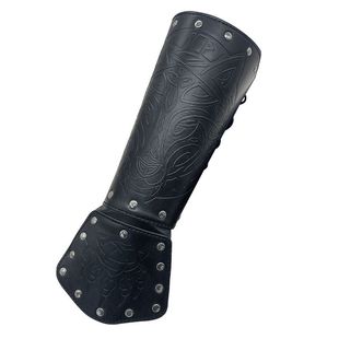 Scandinavian Viking Style Embossed Wolf Head Wristband Medieval Knight Style Cosplay Stage Costume Props