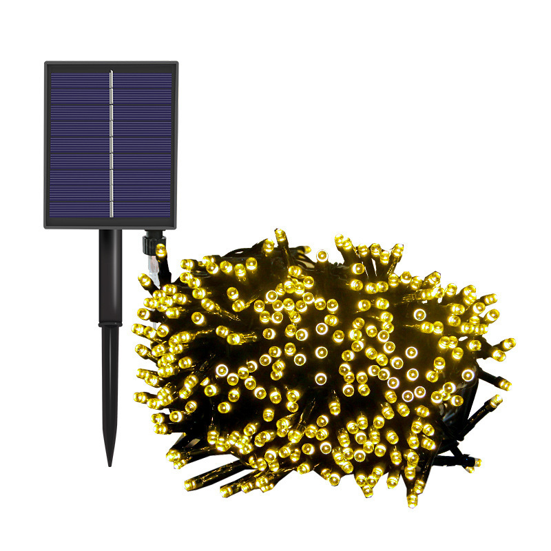 Luces solares LED, luces navideñas, luces para días festivos, luces para acampar al aire libre, luces decorativas para bodas, luces de estrellas para exteriores