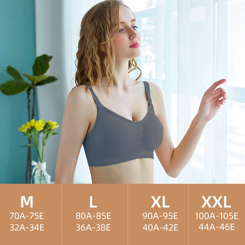 2025授乳下着前ボタンブラジャー快適レディース妊婦下着スチールリングなし授乳下着卸売|undefined