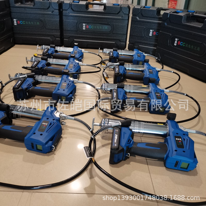 吴先生BCC品牌手持充电式黄油枪1882E型号电动加油枪 配20V锂电池