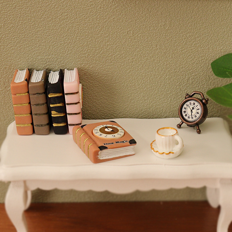 Dollhouse Doll House Mini Simulation Pocket Notebook Home Accessories Scene Magic Book Model Ornaments