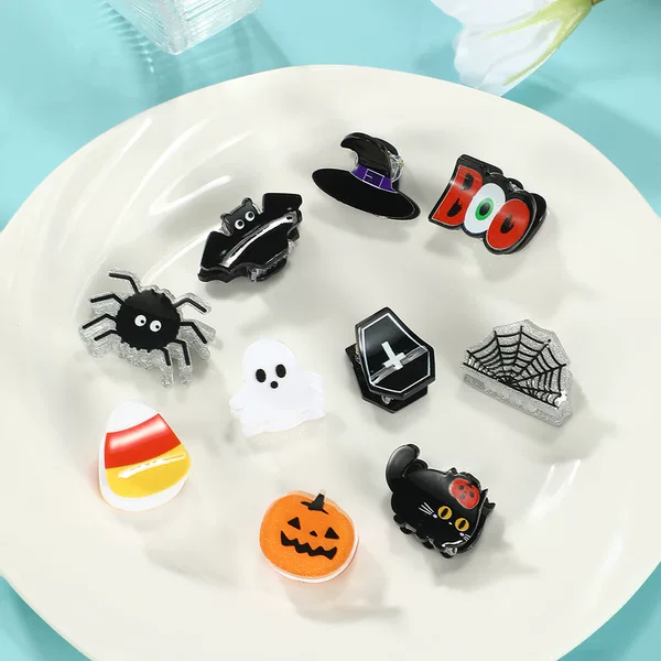 Cross-Border New Halloween Small Hair Clip, Exquisite and Quirky Forehead Side Clip, Cute and Fun Shark Clip