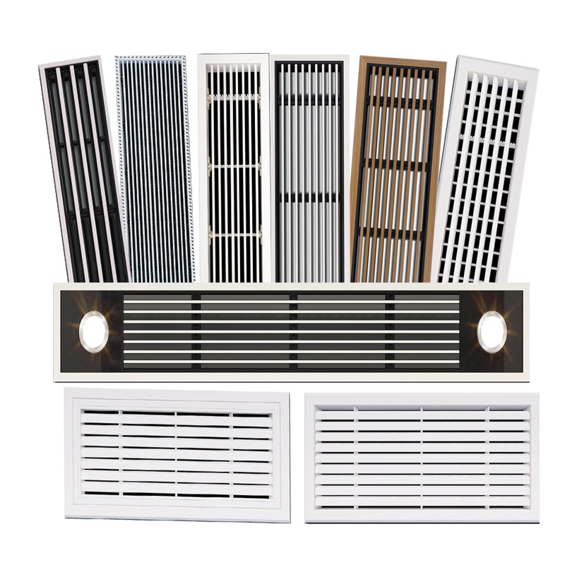 Central air conditioning air outlet grille ABS air outlet PVC plastic maintenance port frameless sin