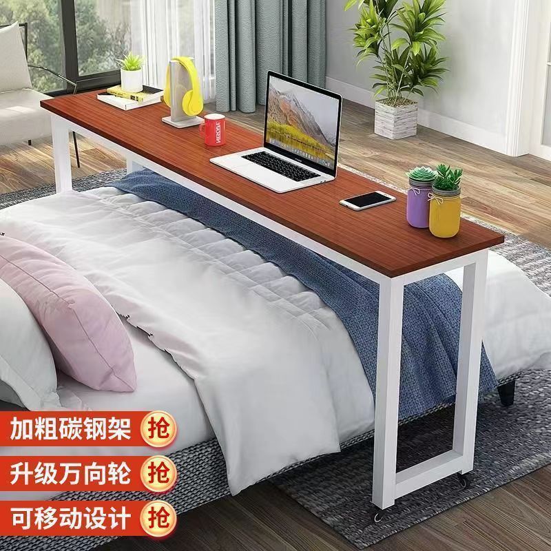 Mesa de cama transversal, escritorio móvil, escritorio de computadora, escritorio de escritorio en la cama del dormitorio, escritorio de escrit