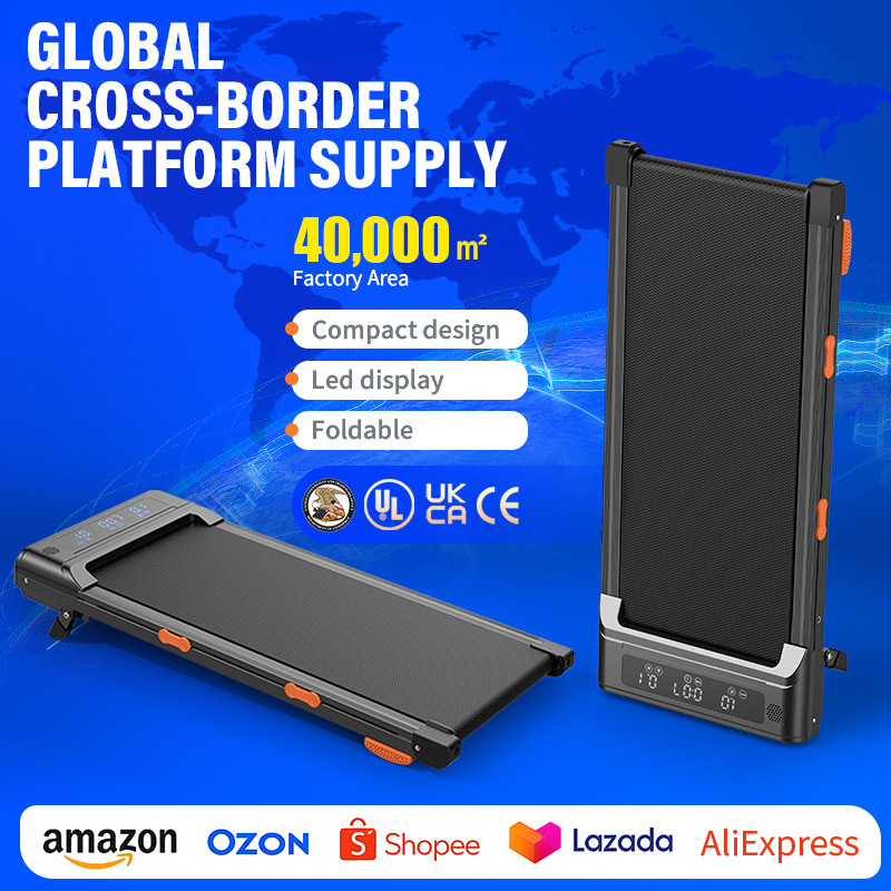 家庭用脂肪燃焼スマートウォーキングマシンブラックベーシックアームレスト付きカロリー消費Bluetooth折りたたみフラットトレッドミル|undefined