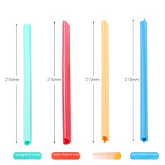 Flexible Silicone Straw, High-Temperature Resistant and Stylish Straw for Children and Students, Wholesale Drinking Straw for Juices and Beverages