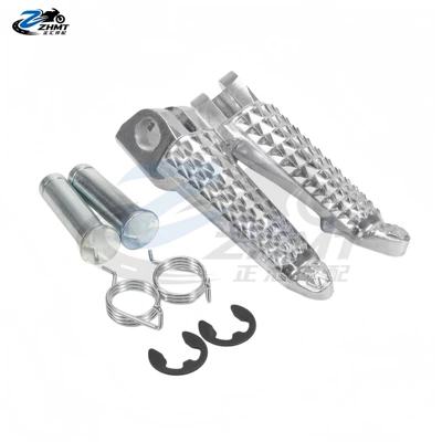 Little Ninja 300/250 Z250/Z300 | Brake caliper cover - silver-front-footrest