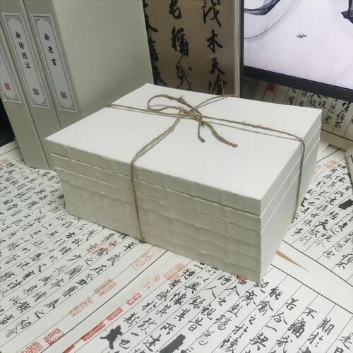 New Chinese-style sample room white jute rope book stack decorative piece study soft decoration fake books book sculptures