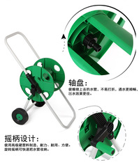 SNJUE Large 50-meter Water Pipe Reel with Wheel, Hand Push Type Water Pipe Coiler, Fast Pipe Reeler for Home Use