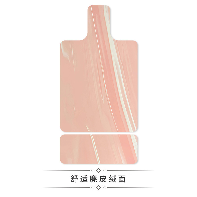 跨境麂皮绒lulu撞色普拉提核心床垫橡胶瑜伽垫吸汗器械印花专用垫|undefined