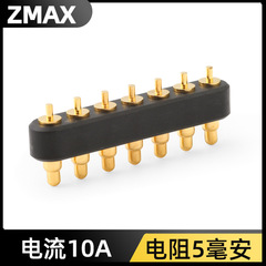 スプリングスプリングピン高電流単列6PIN金メッキ導電性ピンプローブ充電ピン7PIN POGOPINコネクタ