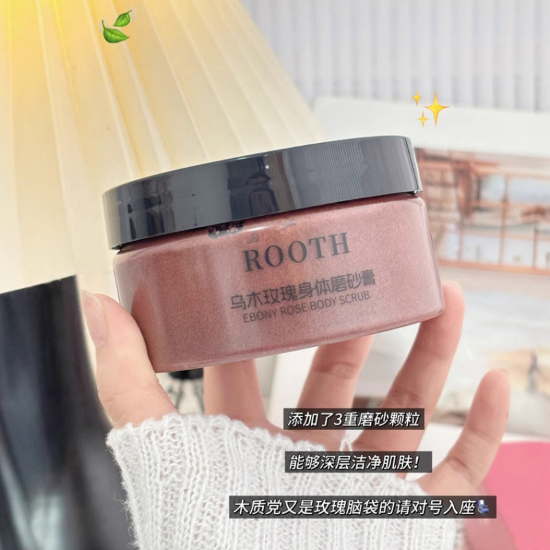 ROOTH ローズ SPA グレード ボディ スクラブ シャワー ジェル 全身柔らかく角質除去 鶏の皮 ディープ クレンジング ボディ フレグランス|undefined