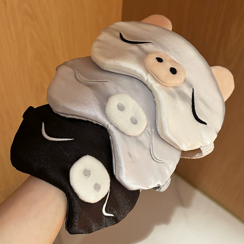 Милая piggy маска для сна, затемнение, перемена обеда, снятие усталости глаз, дышащая маска для сна