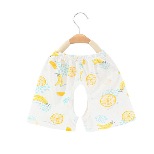 Baby boy open-leg pants, infant shorts, summer split-leg pants, children's pants, thin style, unisex, pure cotton, wearable outside