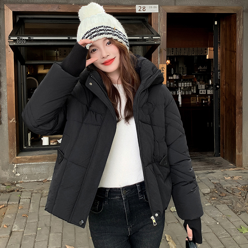 2025 invierno nuevo algodón con capuzas de moda exterior versátil chaqueta de algodón de los estudiantes chaqueta de pan chaqueta image 6