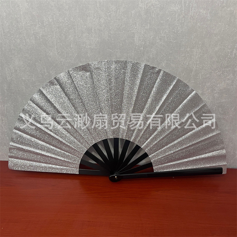 义乌定制广告扇1尺功夫扇10寸折叠扇闪金折扇礼品扇子广告可折叠