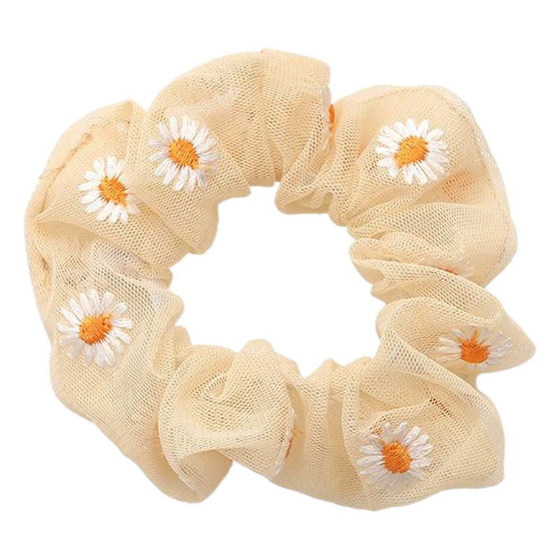 Banda de pelo de intestino grueso de cerdo amarillo suave cuerda de pelo de salchicha gorda Linda femenina Diadema de estilo coreano Banda de pelo de intestino grueso de estilo coreano