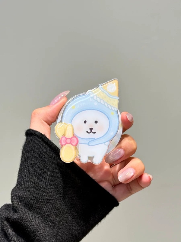 新しい漫画のかわいいシェイクマグネットホルダー携帯電話エアバッグデスクトップ強力な吸着に適しています|undefined
