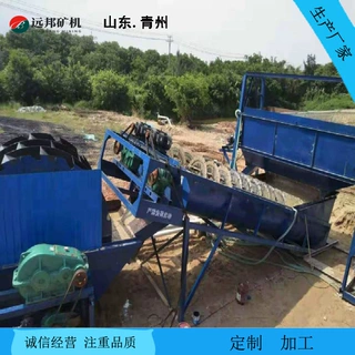 节能型双螺旋洗砂机  运行稳定 支持定制  石英砂水洗沙机设备