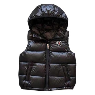 Children's Down Jacket Hooded Vest for Boys and Girls Children's White Duck Down Vest Thickened Children's Wear Winter
