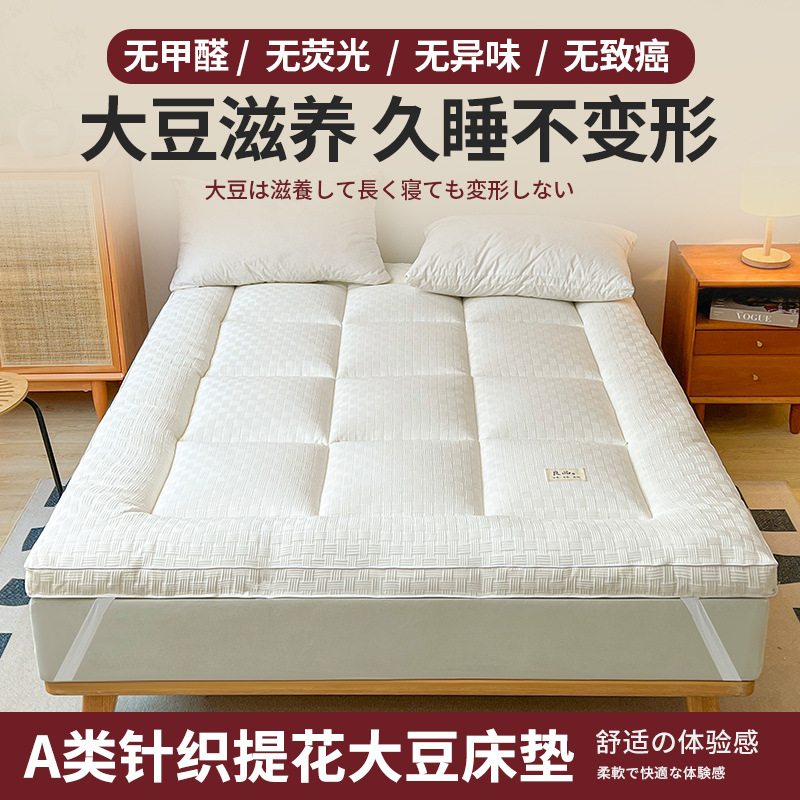 Class a Knitted Raw Cotton Soy Fiber Mattress Pure Cotton Mattress Tatami Home Mattress Student Dormitory Soft Cushion