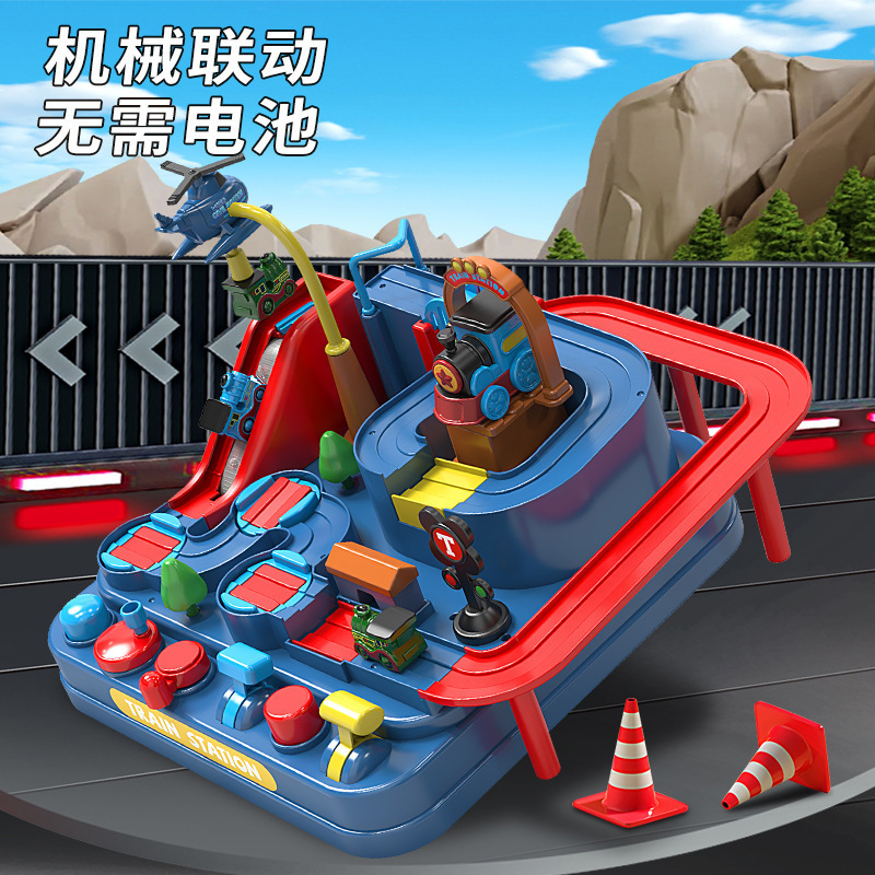 Transfronterizos niños animales dinosaurios paraísos magnéticos gran aventura deslizante pista tren máquina de juegos juguetes puzzle