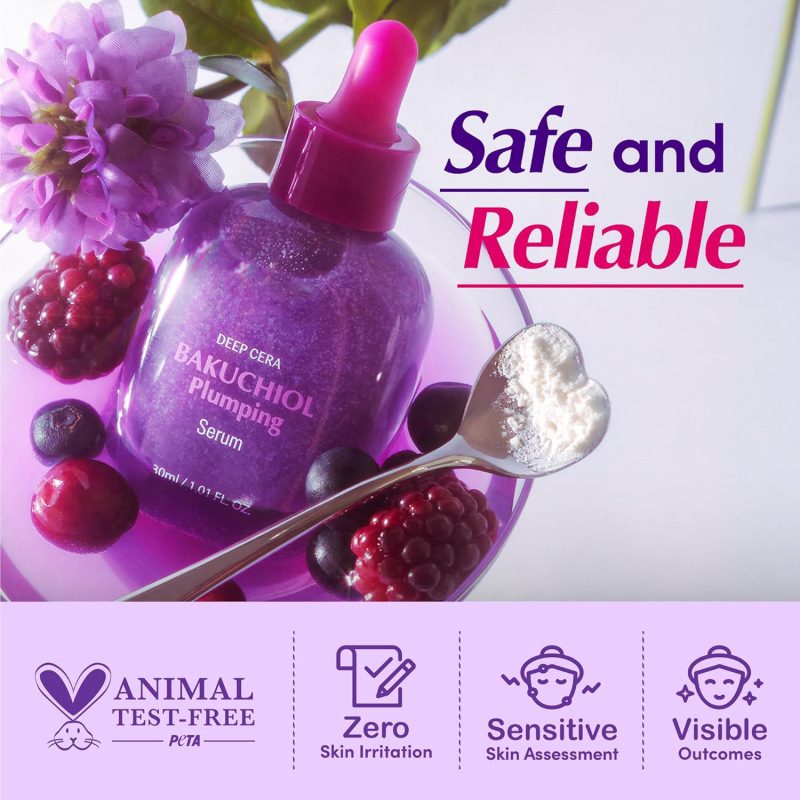毛穴を縮小し、小じわを軽減するバクチオール プランピング セラム Bakuchiol Plumping Serum|undefined